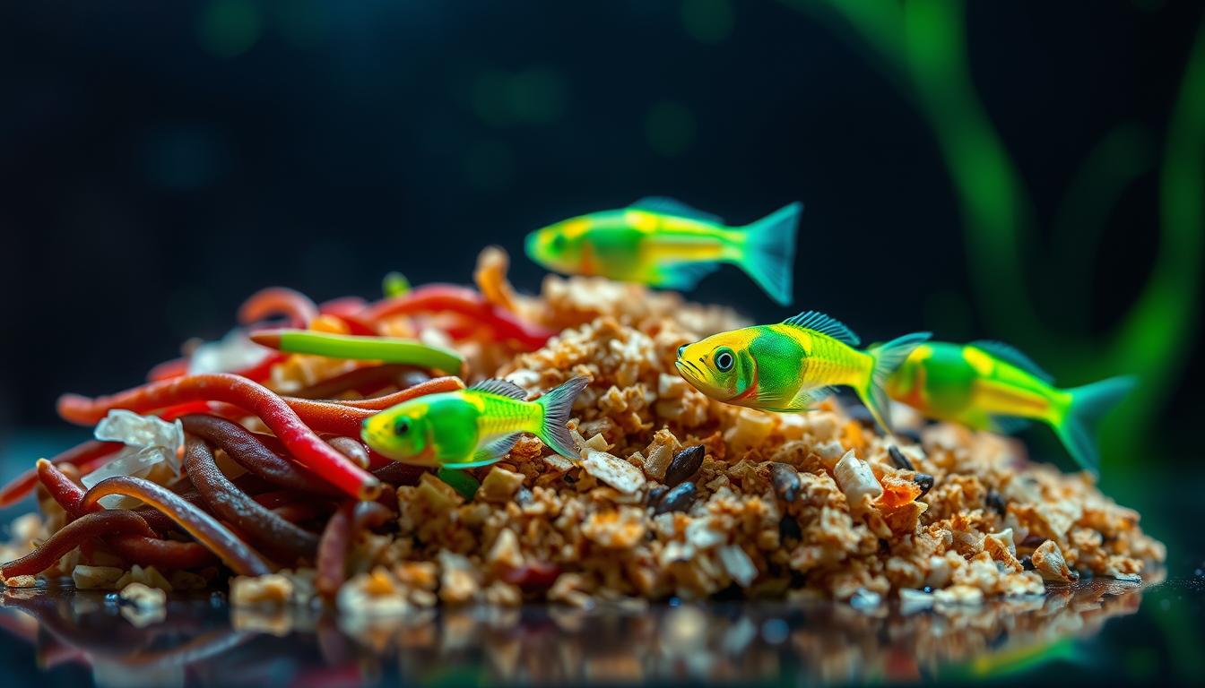 green neon tetras food