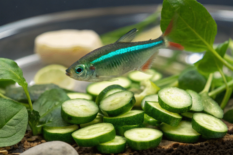 green neon tetra fish