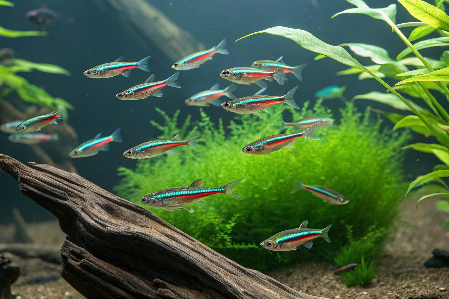 dynamic underwater shot capturing a school of 10 1
