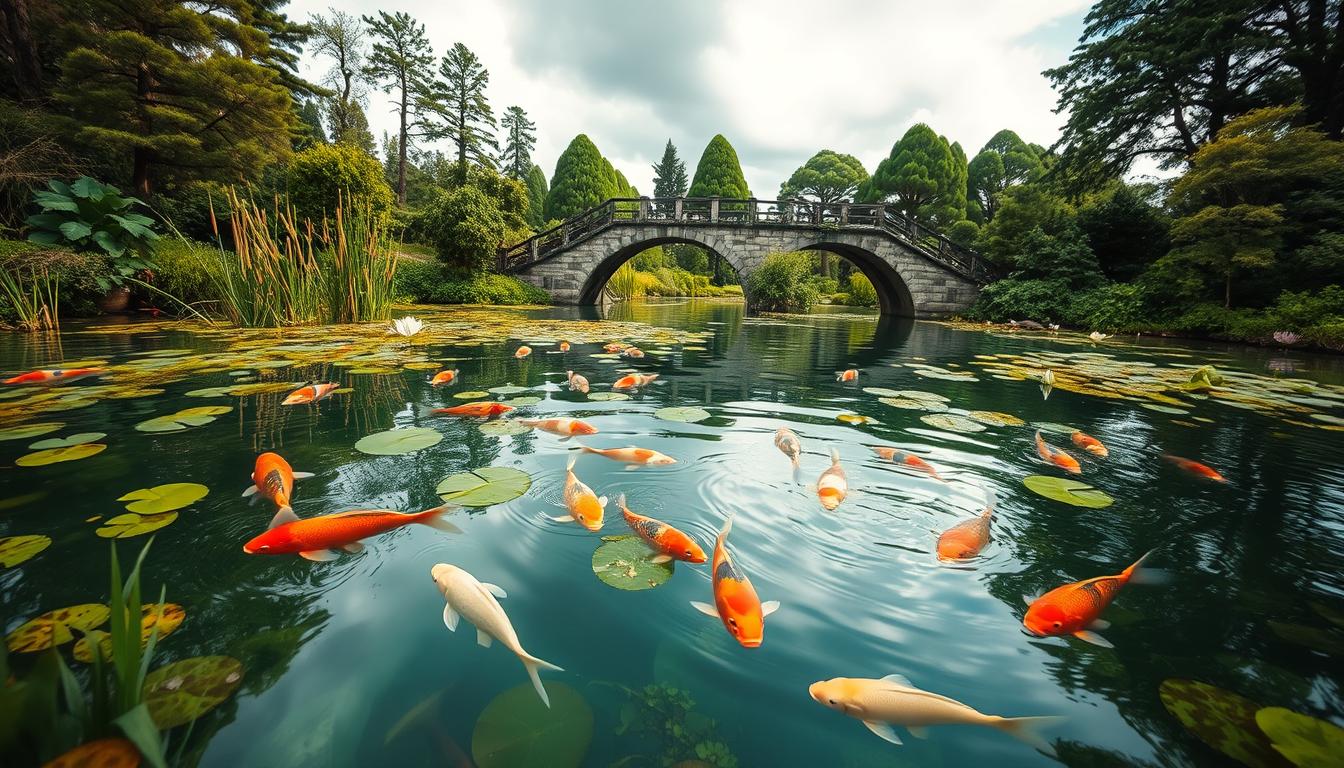 koi pond ecosystem