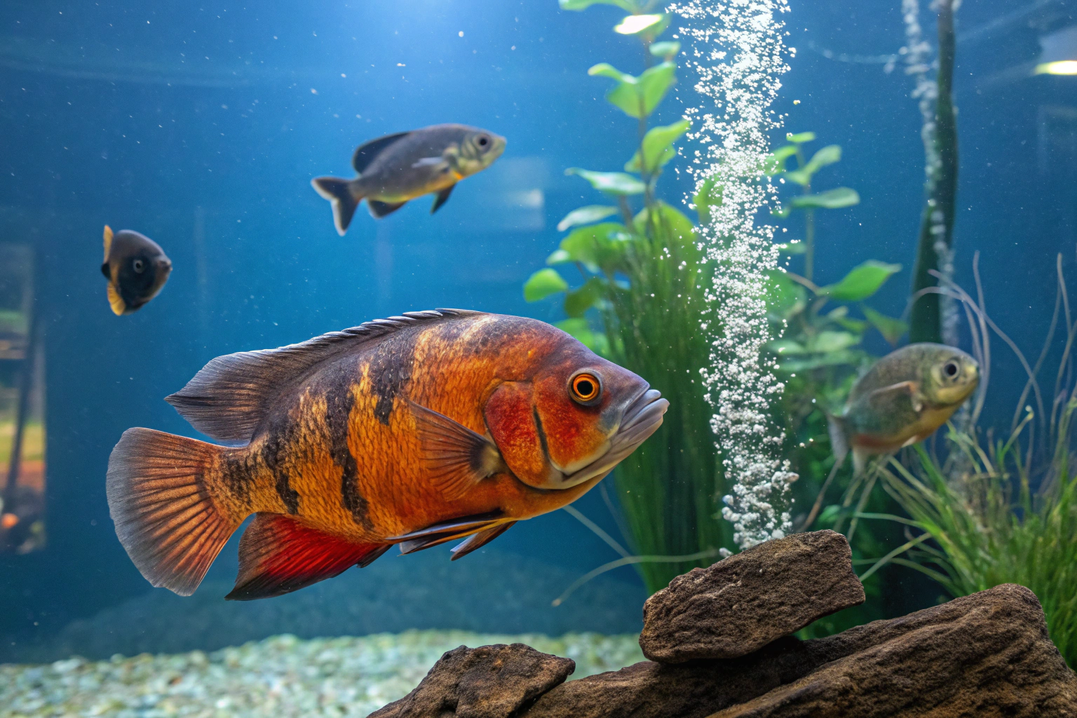 professional aquarium photography of a vibrant osc
