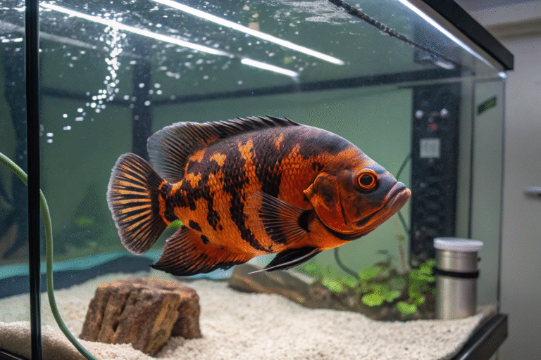 Oscar Fish in a 75-Gallon Tank