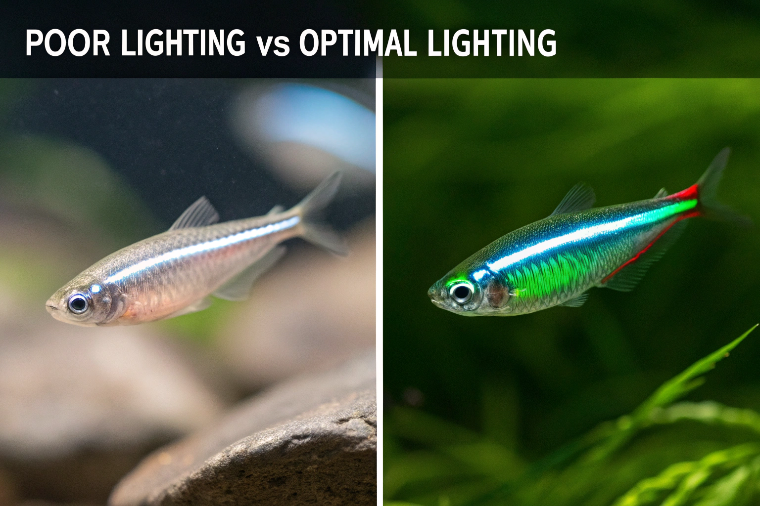 split screen comparison showing the same green neo 1 1